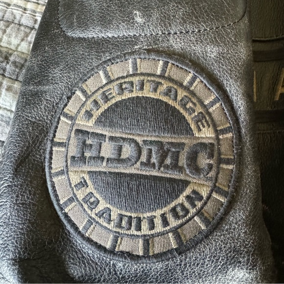 Harley-Davidson Men's Spencer Reflective Black Leather Jacket - Picture 4 of 7